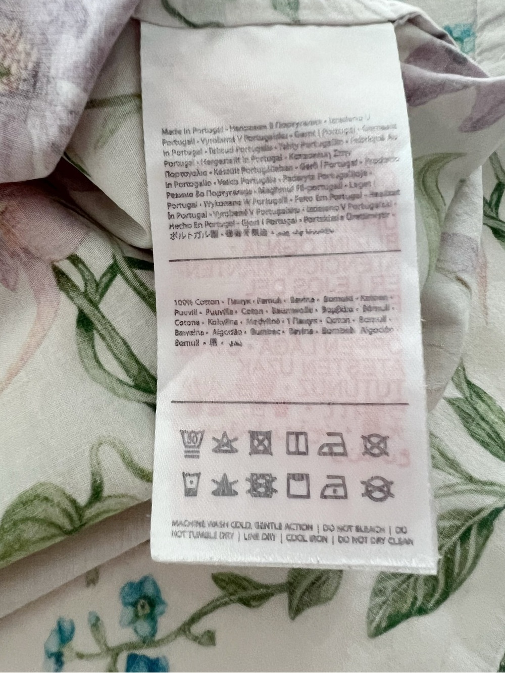 Desmond & Dempsey Lavender Botanical Floral Print Slip Nightgown Size Large - Picture 9 of 10